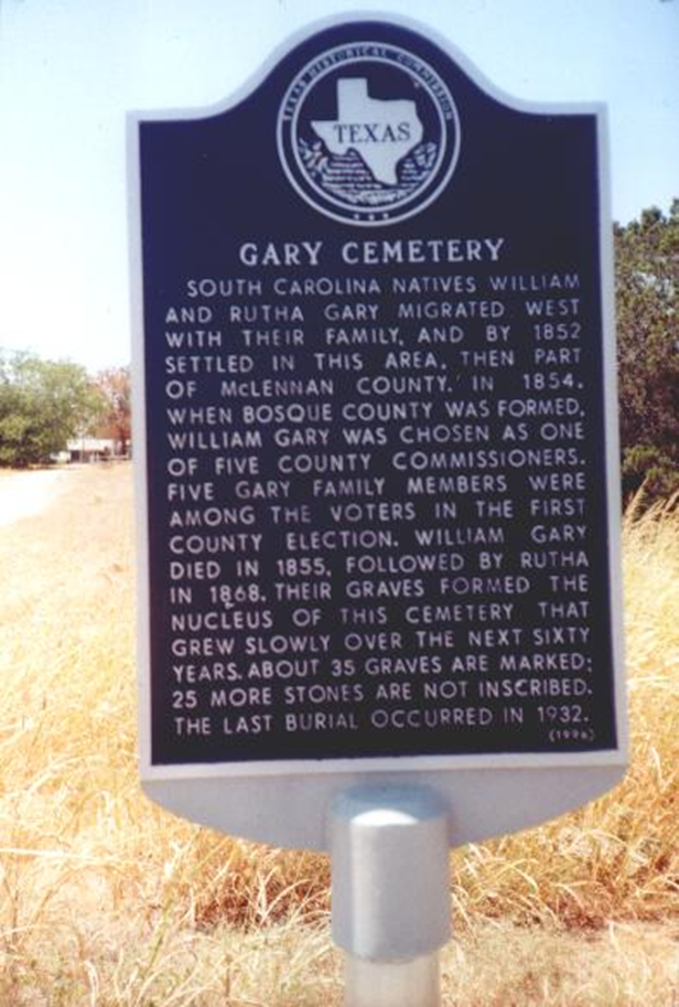 Gary Cemetery, Bosque County, Texas