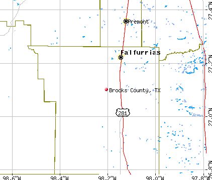 1999 Map, Brooks County, Texas