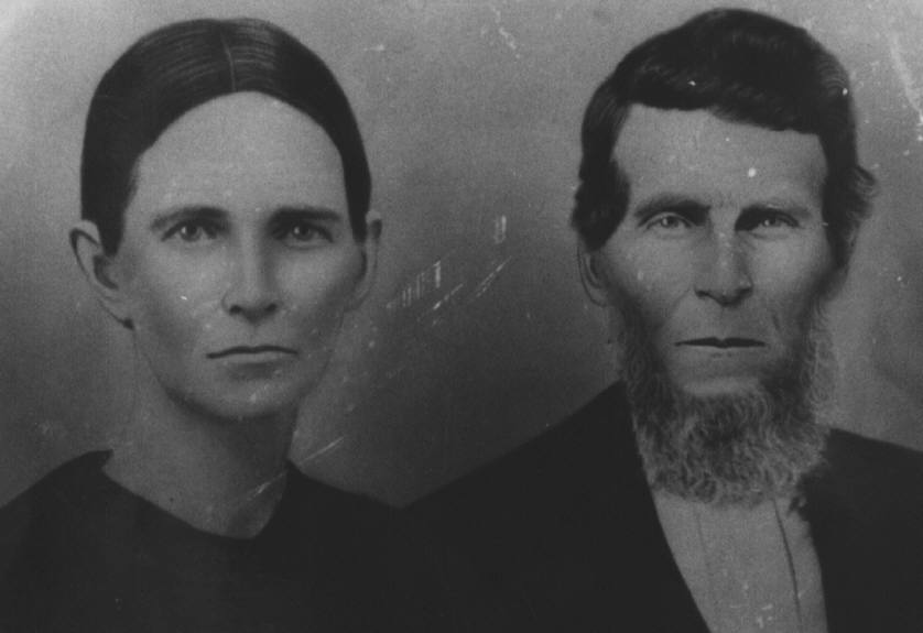 Agnes Elizabeth Porter and Richard Tyrus Black, Burleson County, Texas