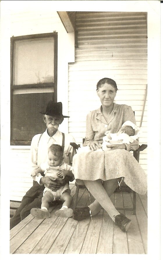 John Berry Eubanks and his wife Carrie Hemenes, Burleson County, Texas