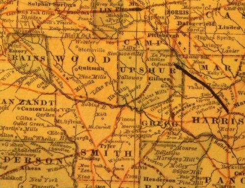 GLO Map 1882, Camp County, Texas