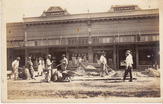 Paving Main Street, Camp County, Texas