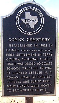 Gomez Cemetery, Terry County, Texas