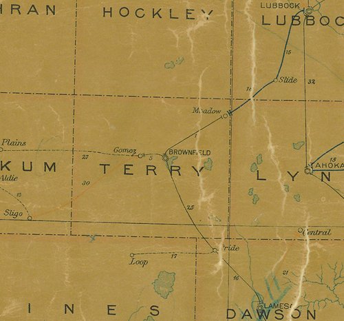 1907 Map, Terry County, Texas
